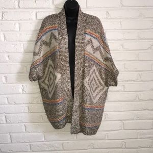 Colorful print cardigan